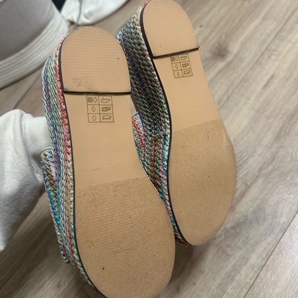 NEW Urban Outfitter Rainbow platform mule sandal. Size 6.5 - Picture 2 of 2
